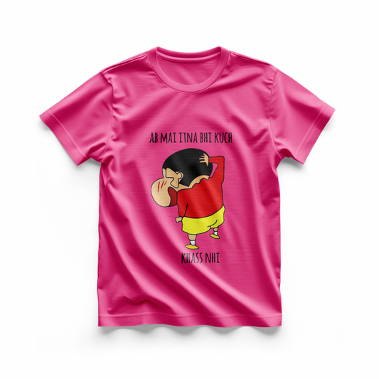 Shinchan Meme T-Shirt – “Ab Main Itna Bhi Kuch Khaas Nahi”  | Standard Unisex T-shirt