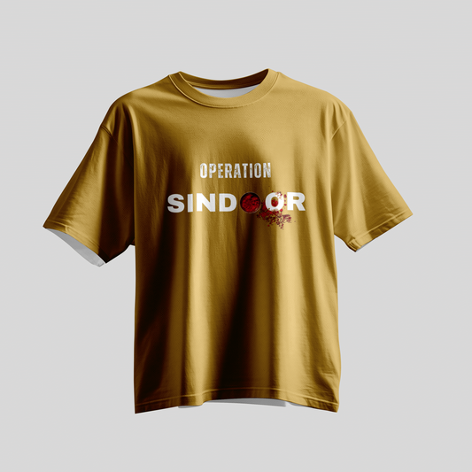 Operation Sindoor – Oversized Statement T-Shirt Premium Cotton | Unisex