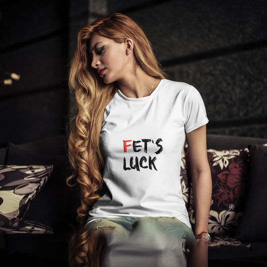 Fet’s Luck Oversized Tee – Bold Wordplay Edition| Unisex
